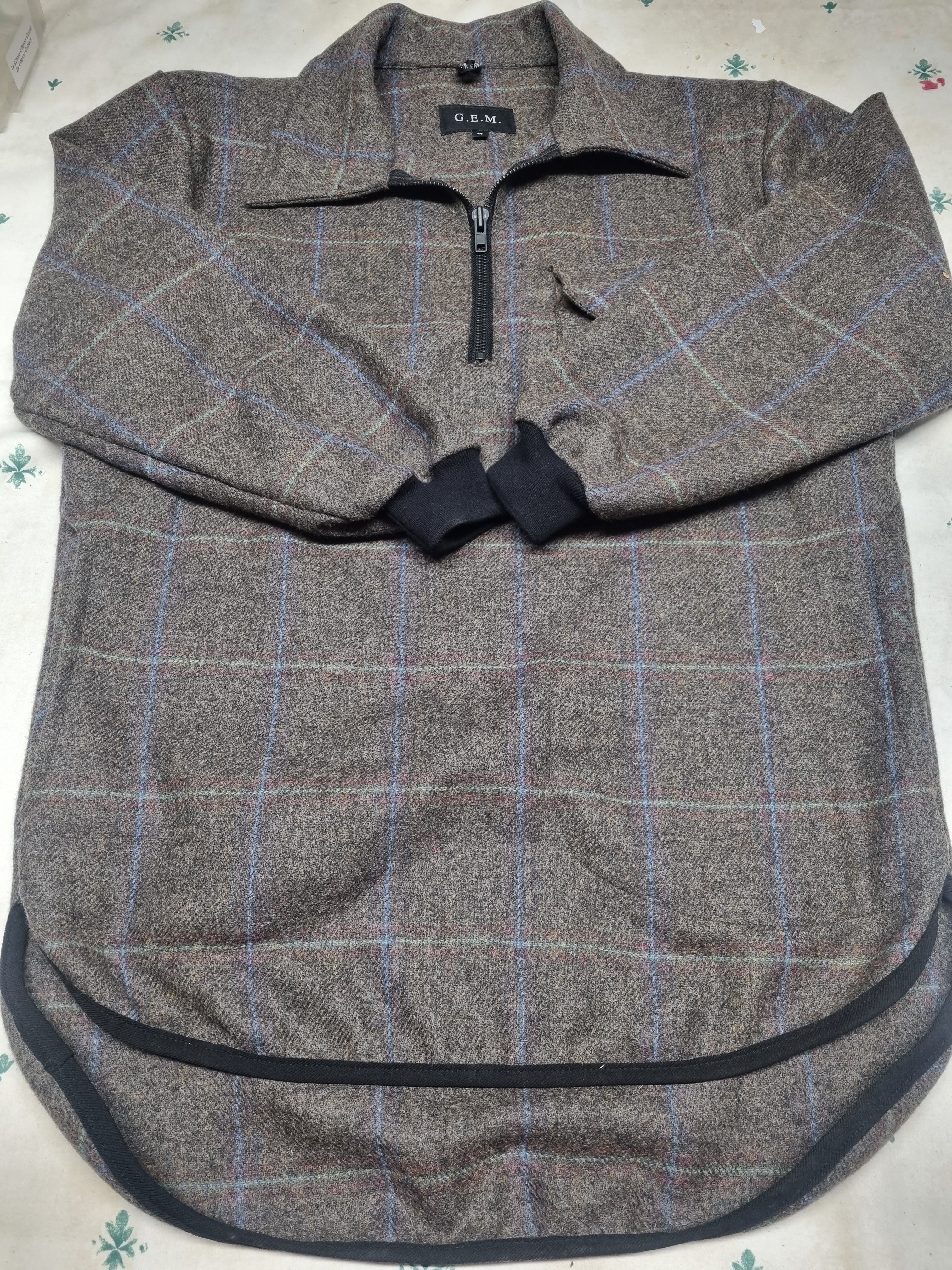 100% Wool Tweed Smock Jacket