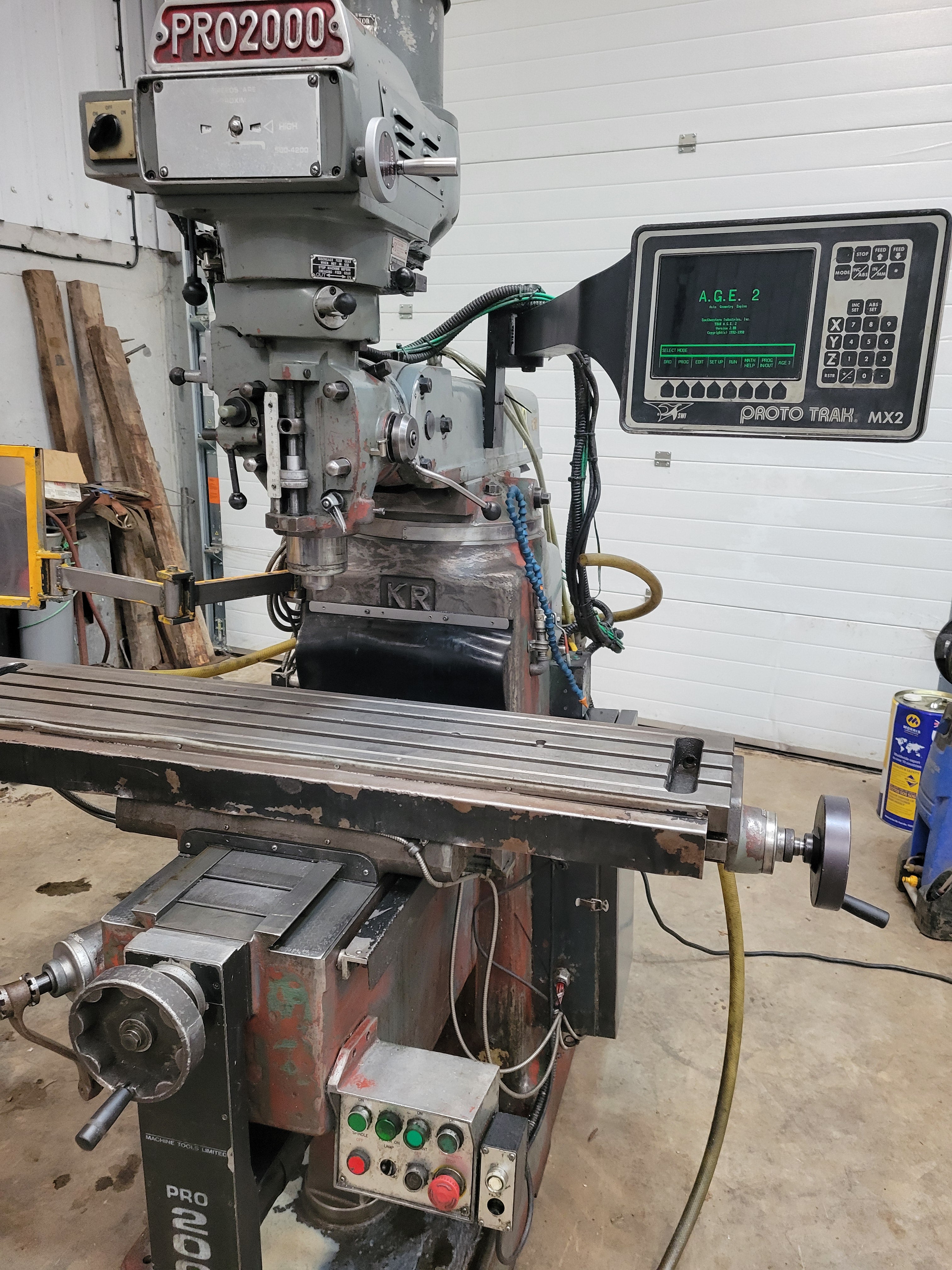 Pro 2000 Proto Trak milling machine – George Mudge Shearing