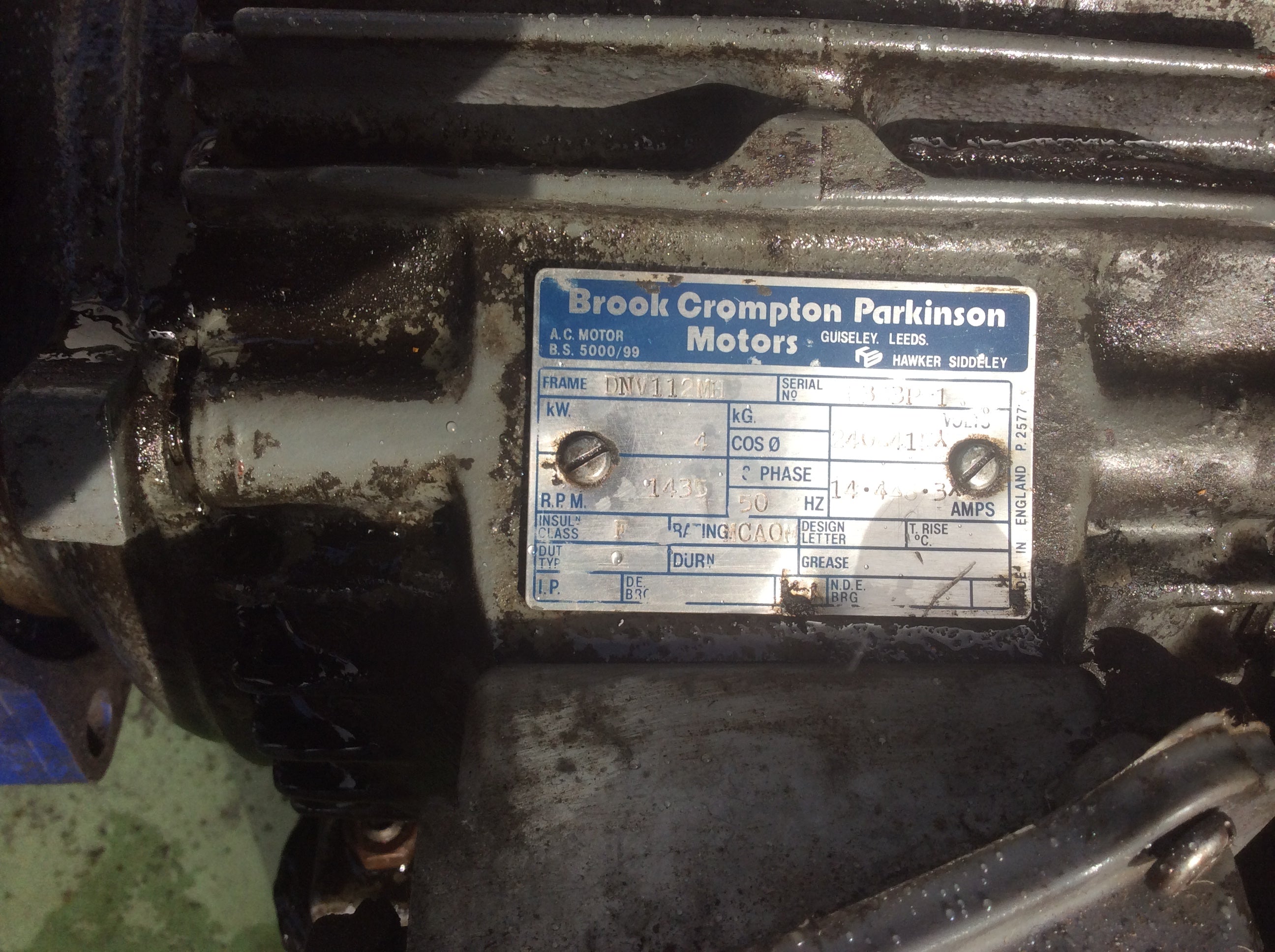 Hydraulic Power Pack with 4kW Brook Crompton Parkinson Motor