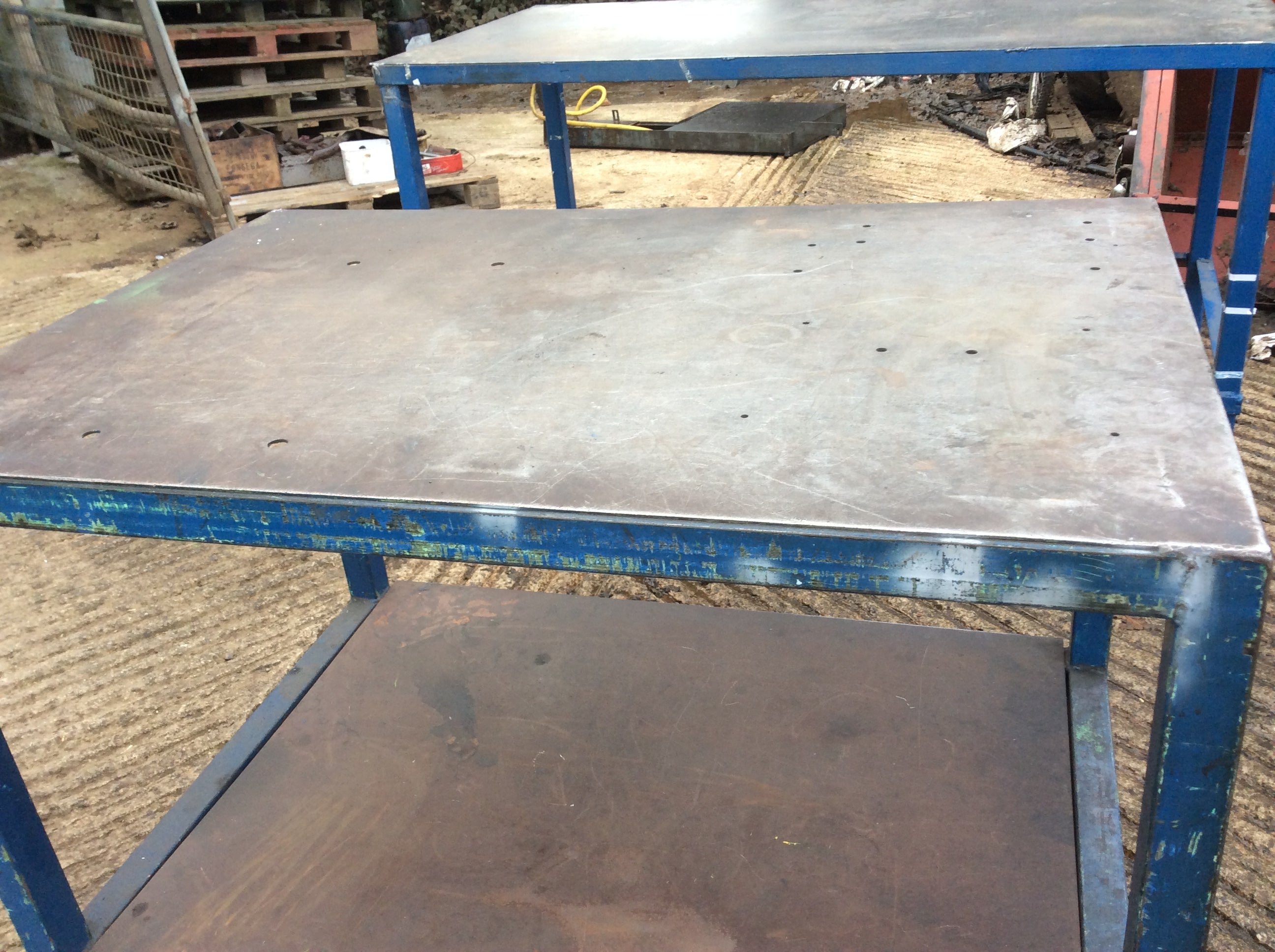 Selection of metal work benches